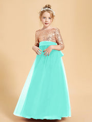Sparkling Sequined Junior Bridesmaids Gown Spa