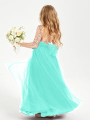 Sparkling Sequined Junior Bridesmaids Gown Spa