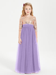 Sparkling Sequined Junior Bridesmaids Gown Tahiti