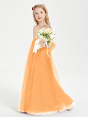 Sparkling Sequined Junior Bridesmaids Gown Tangerine