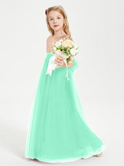 Sparkling Sequined Junior Bridesmaids Gown Turquoise