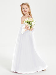 Sparkling Sequined Junior Bridesmaids Gown White