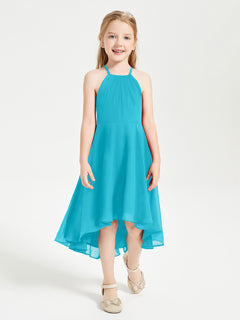 Tea Length Junior Bridesmaid Dresses with Asymmetrical Skirts Jade