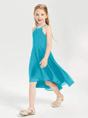 Tea Length Junior Bridesmaid Dresses with Asymmetrical Skirts Jade