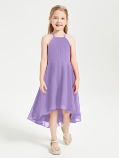 Tea Length Junior Bridesmaid Dresses with Asymmetrical Skirts Tahiti