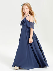 Off-the-Shoulder Long Dresses for Junior Bridesmaids Stormy