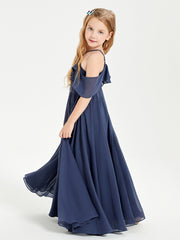 Off-the-Shoulder Long Dresses for Junior Bridesmaids Stormy