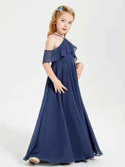 Off-the-Shoulder Long Dresses for Junior Bridesmaids Stormy