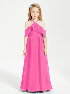 Off-the-Shoulder Long Dresses for Junior Bridesmaids Azalea