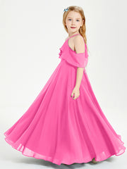 Off-the-Shoulder Long Dresses for Junior Bridesmaids Azalea