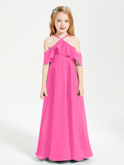 Off-the-Shoulder Long Dresses for Junior Bridesmaids Azalea
