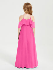 Off-the-Shoulder Long Dresses for Junior Bridesmaids Azalea