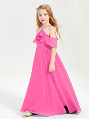 Off-the-Shoulder Long Dresses for Junior Bridesmaids Azalea
