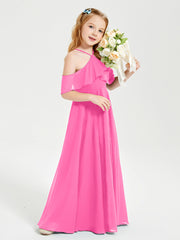 Off-the-Shoulder Long Dresses for Junior Bridesmaids Azalea
