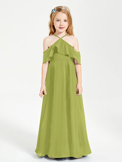 Off-the-Shoulder Long Dresses for Junior Bridesmaids Clover