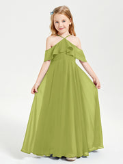 Off-the-Shoulder Long Dresses for Junior Bridesmaids Clover