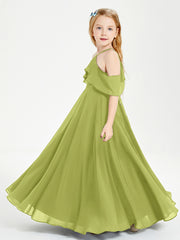Off-the-Shoulder Long Dresses for Junior Bridesmaids Clover