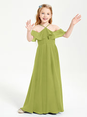 Off-the-Shoulder Long Dresses for Junior Bridesmaids Clover