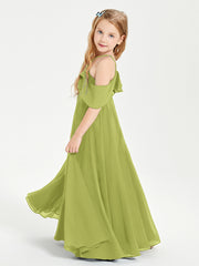Off-the-Shoulder Long Dresses for Junior Bridesmaids Clover