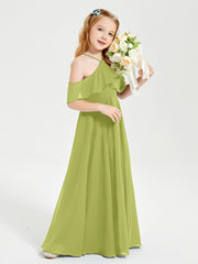 Off-the-Shoulder Long Dresses for Junior Bridesmaids Clover
