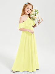 Off-the-Shoulder Long Dresses for Junior Bridesmaids Daffodil