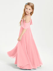 Off-the-Shoulder Long Dresses for Junior Bridesmaids Flamingo