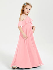 Off-the-Shoulder Long Dresses for Junior Bridesmaids Flamingo