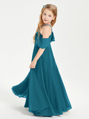 Off-the-Shoulder Long Dresses for Junior Bridesmaids Ink Blue