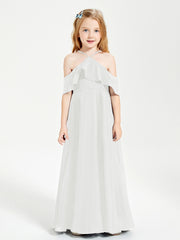 Off-the-Shoulder Long Dresses for Junior Bridesmaids Ivory