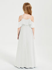 Off-the-Shoulder Long Dresses for Junior Bridesmaids Ivory