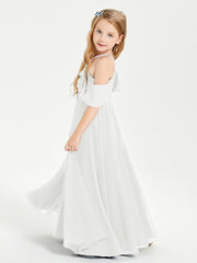Off-the-Shoulder Long Dresses for Junior Bridesmaids Ivory