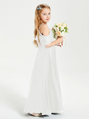 Off-the-Shoulder Long Dresses for Junior Bridesmaids Ivory