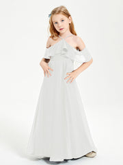 Off-the-Shoulder Long Dresses for Junior Bridesmaids Ivory