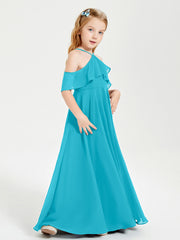 Off-the-Shoulder Long Dresses for Junior Bridesmaids Jade