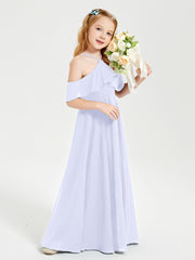 Off-the-Shoulder Long Dresses for Junior Bridesmaids Lavender