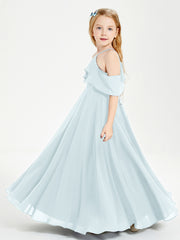 Off-the-Shoulder Long Dresses for Junior Bridesmaids Mist