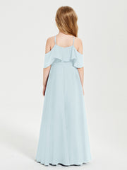 Off-the-Shoulder Long Dresses for Junior Bridesmaids Mist
