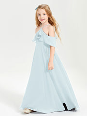 Off-the-Shoulder Long Dresses for Junior Bridesmaids Mist