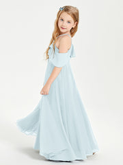 Off-the-Shoulder Long Dresses for Junior Bridesmaids Mist