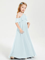 Off-the-Shoulder Long Dresses for Junior Bridesmaids Mist