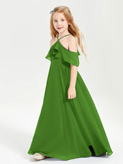 Off-the-Shoulder Long Dresses for Junior Bridesmaids Moss