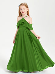 Off-the-Shoulder Long Dresses for Junior Bridesmaids Moss