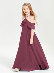 Off-the-Shoulder Long Dresses for Junior Bridesmaids Mulberry