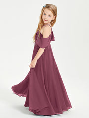 Off-the-Shoulder Long Dresses for Junior Bridesmaids Mulberry