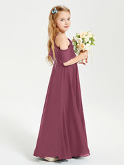 Off-the-Shoulder Long Dresses for Junior Bridesmaids Mulberry