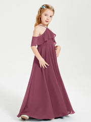 Off-the-Shoulder Long Dresses for Junior Bridesmaids Mulberry