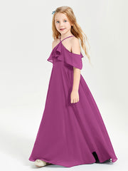 Off-the-Shoulder Long Dresses for Junior Bridesmaids Orchid