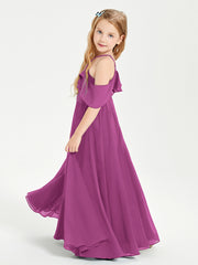 Off-the-Shoulder Long Dresses for Junior Bridesmaids Orchid