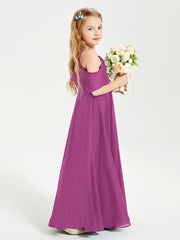 Off-the-Shoulder Long Dresses for Junior Bridesmaids Orchid
