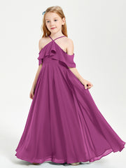 Off-the-Shoulder Long Dresses for Junior Bridesmaids Orchid